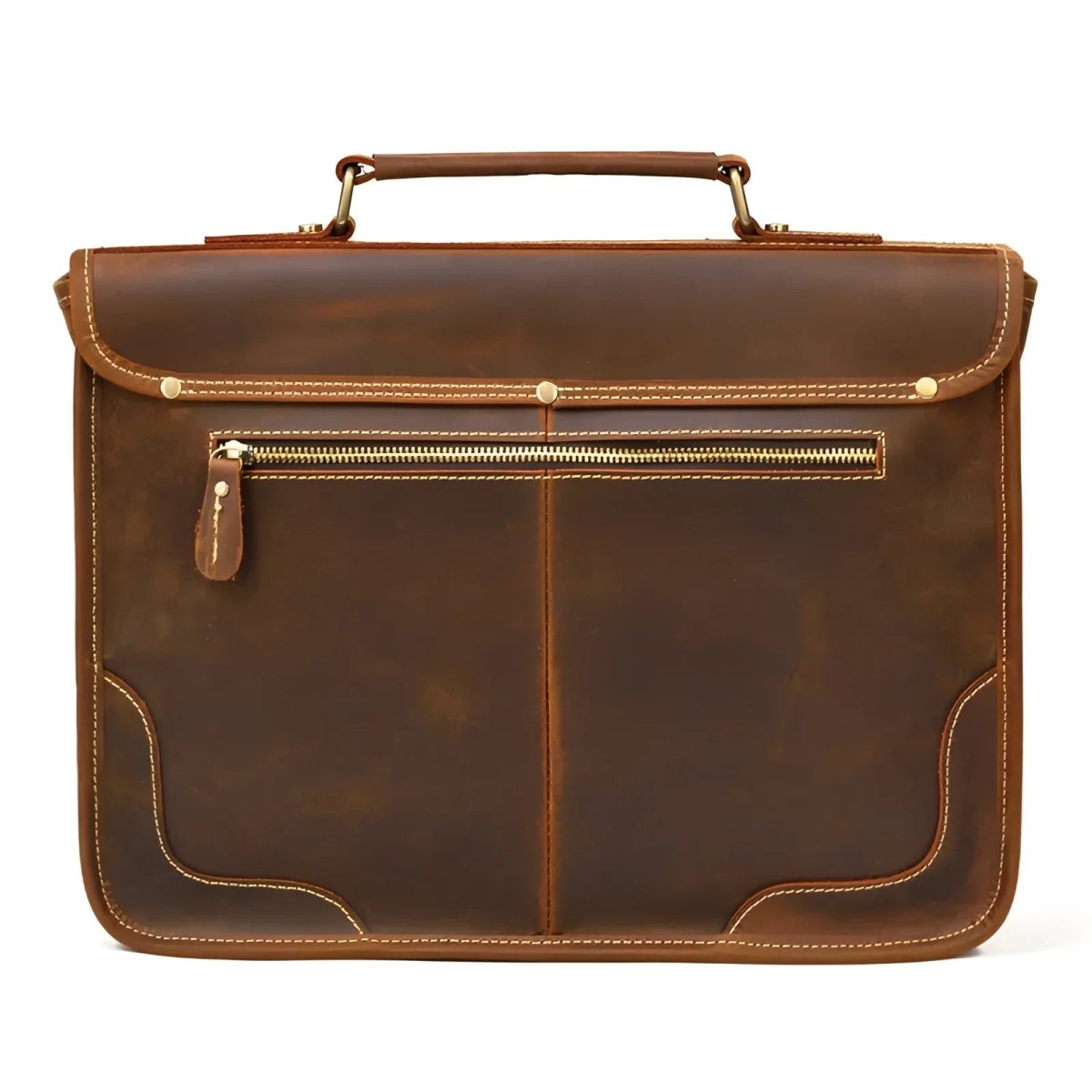 Stylish and durable, The classic leather laptop/messenger bag offers timeless elegance for everyday use.
