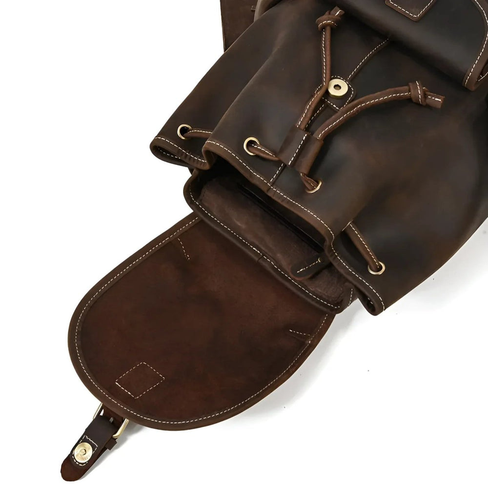 Lässiger Rucksack aus Vollleder