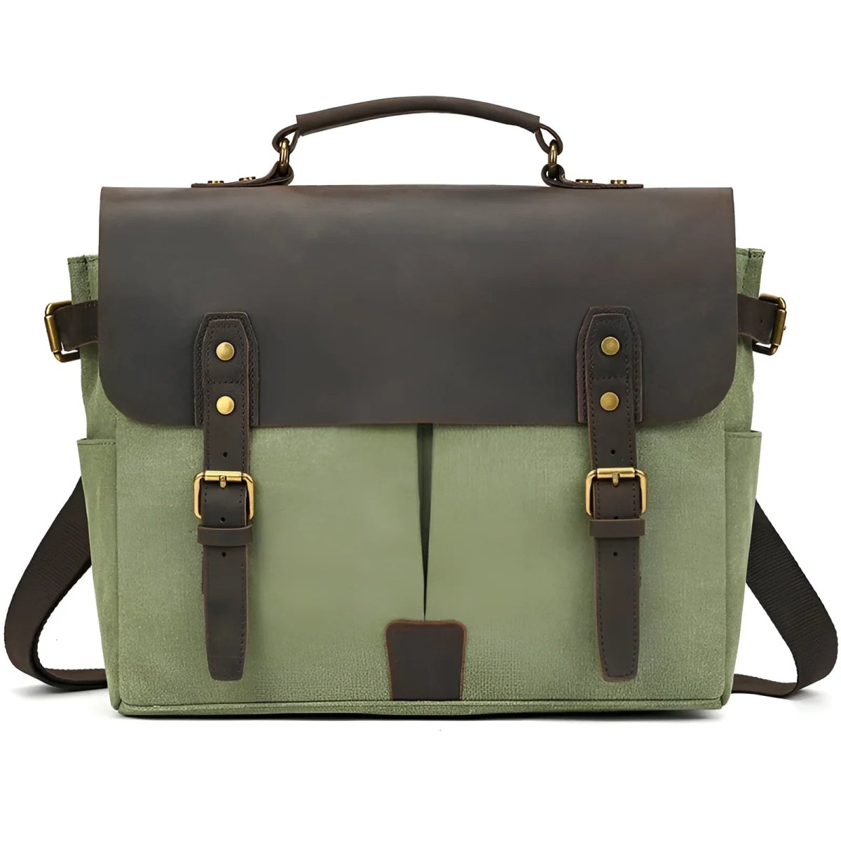The Draeven Nomad – Canvas Messenger with Leather Trim