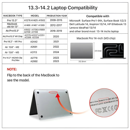 Stylish Leather Laptop Sleeve macbook 13/14 inch, perfect for protecting your device in style. Ideal for daily use.