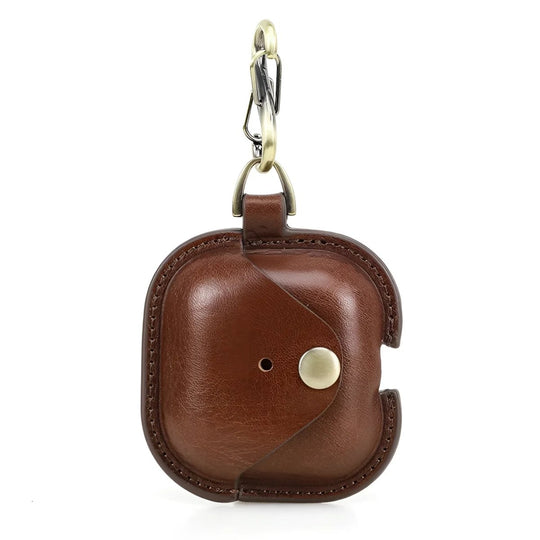 Stylish Airpods 4 leather case in brown, perfect for protection and portability. Ideal for your everyday essentials.