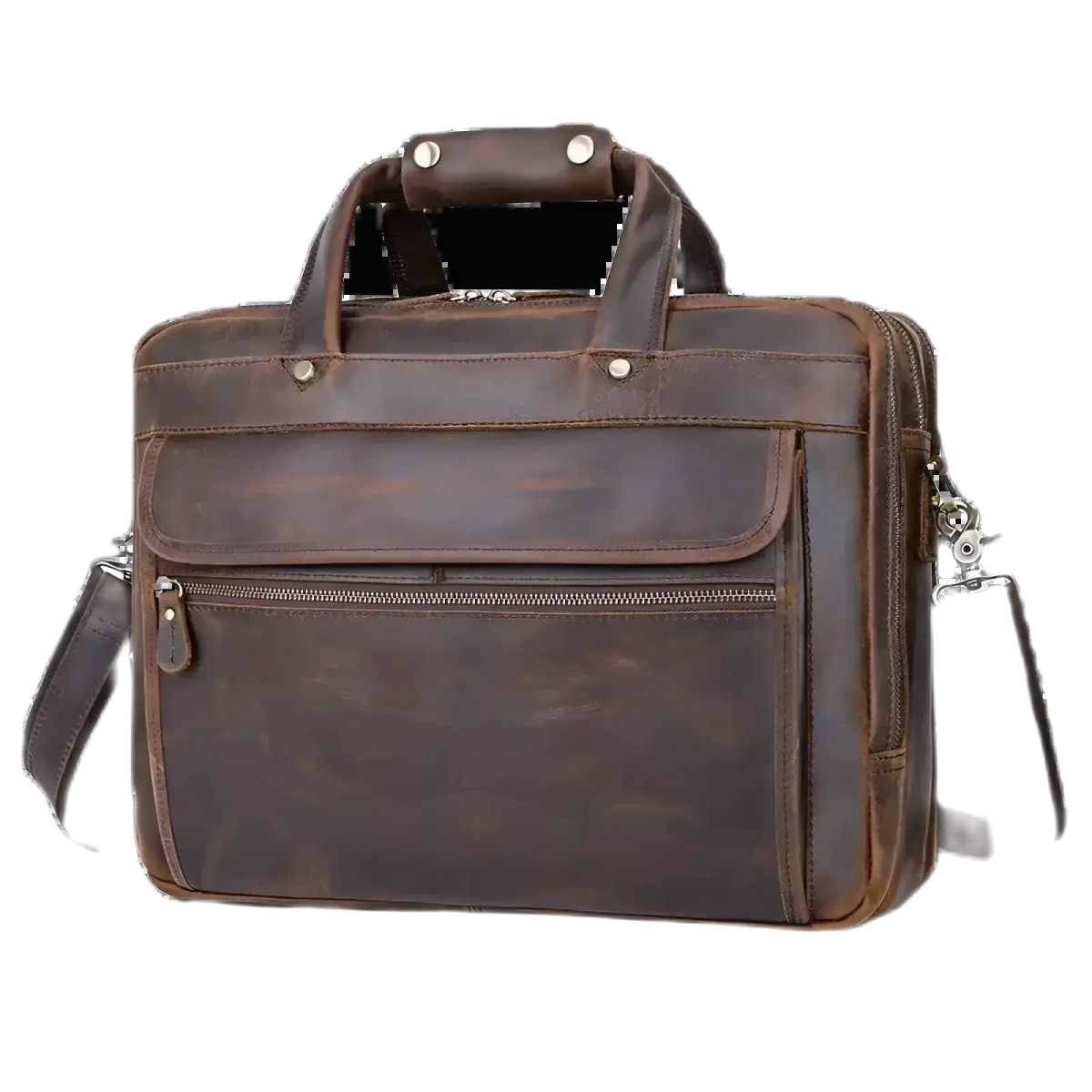 Stylish and durable, the Crazy horse leather computer bag combines high-quality craftsmanship with rugged resilience.