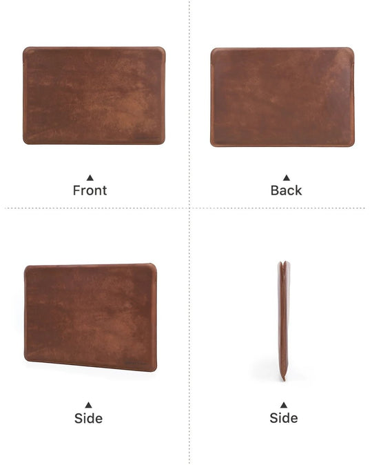 Stylish Genuine leather sleeve 13" showcases premium craftsmanship and sleek design for ultimate protection.