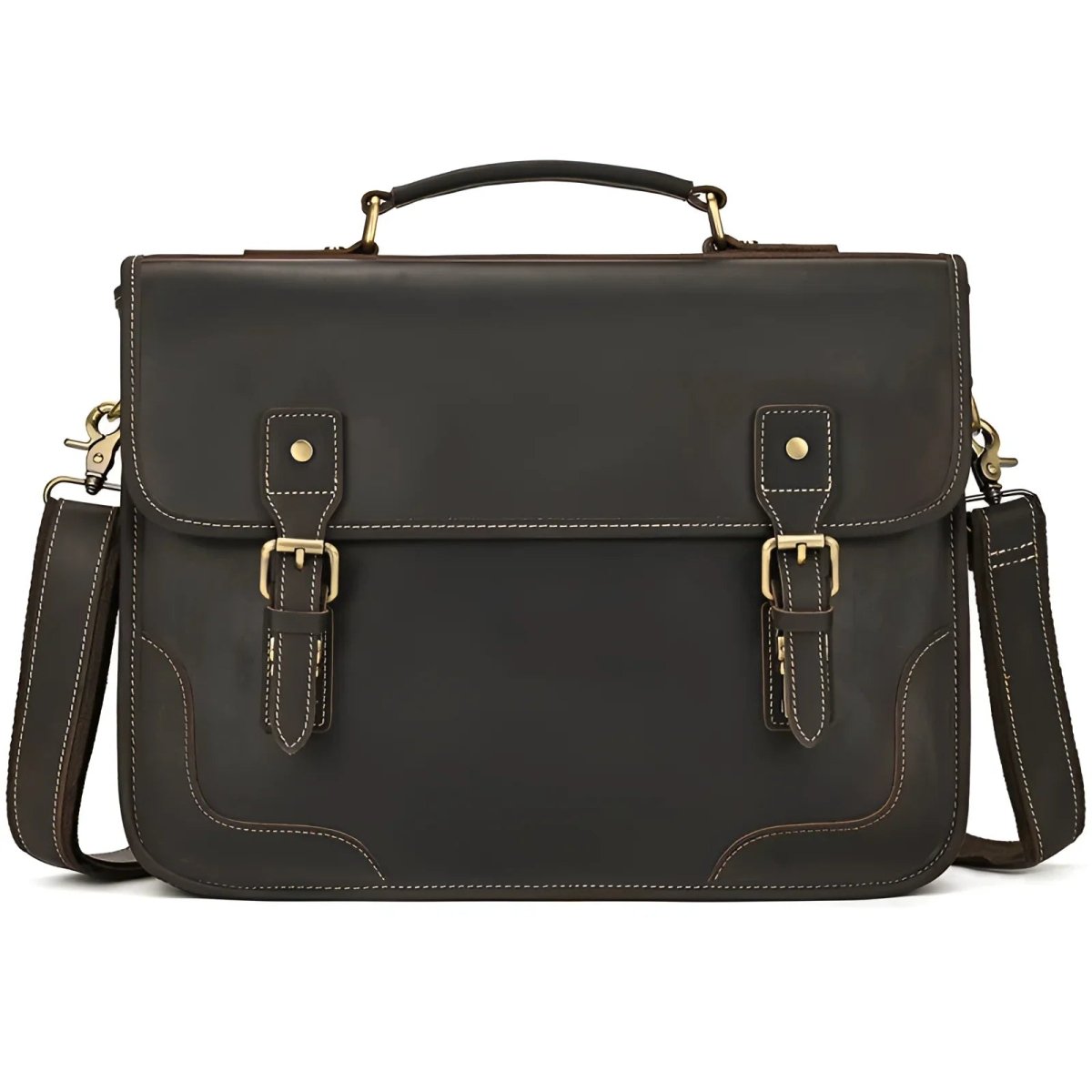 The Draeven Classic – Leather Laptop Messenger Bag