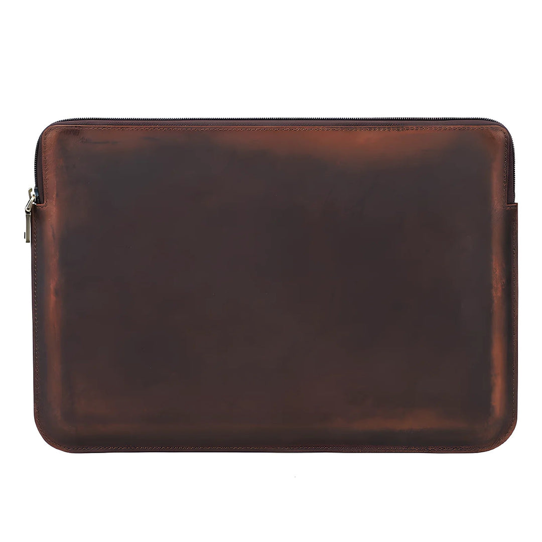 Stylish brown Laptop leather case 16 inch, perfect for protection and elegance from [Store Name].