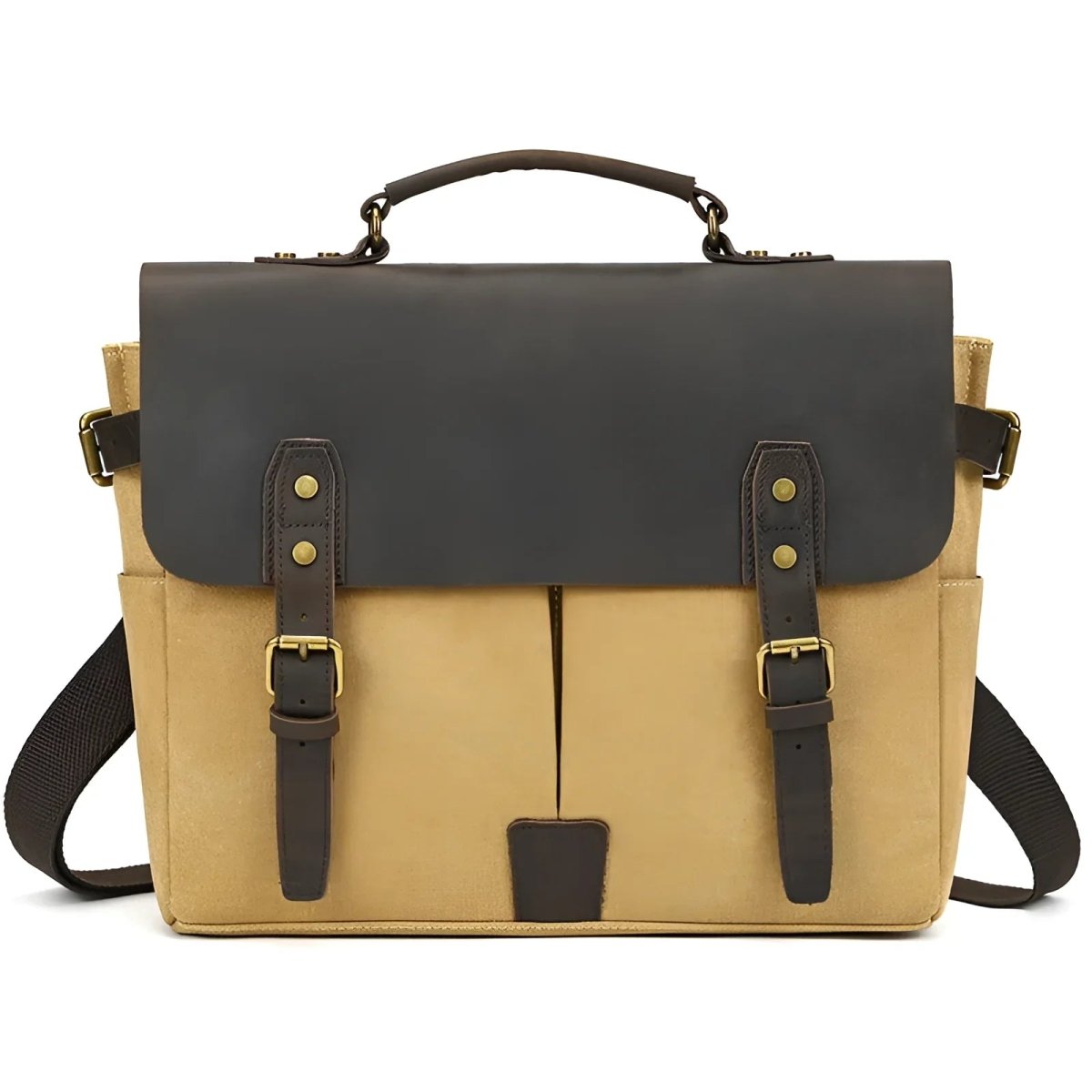 The Draeven Nomad – Canvas Messenger with Leather Trim