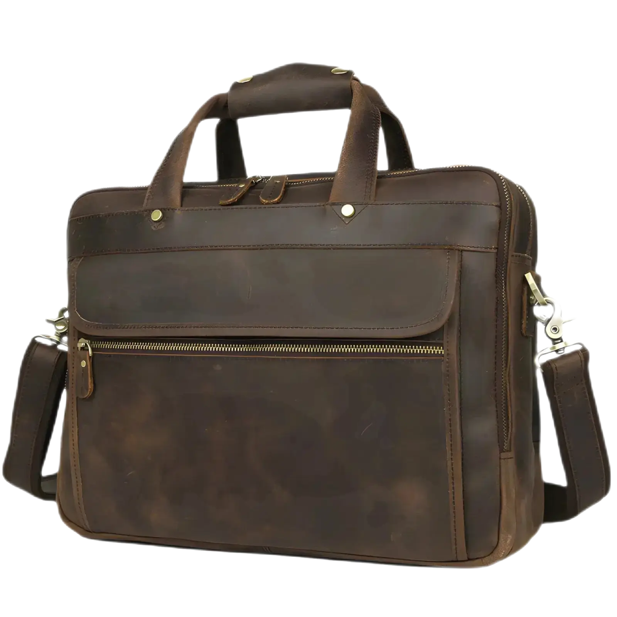 Stylish and durable Crazy horse leather computer bag, perfect for enhancing your professional look.
