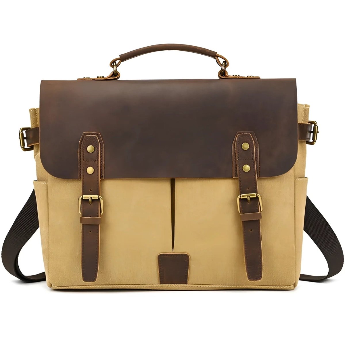 The Draeven Nomad – Canvas Messenger with Leather Trim