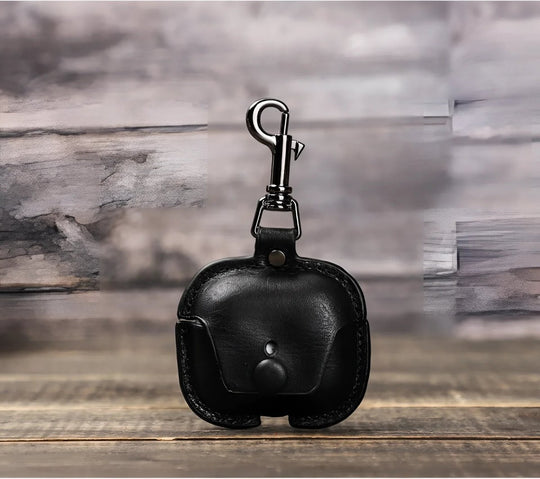 Stylish Airpods 3 leather case featuring a durable design and clip, perfect for on-the-go protection.