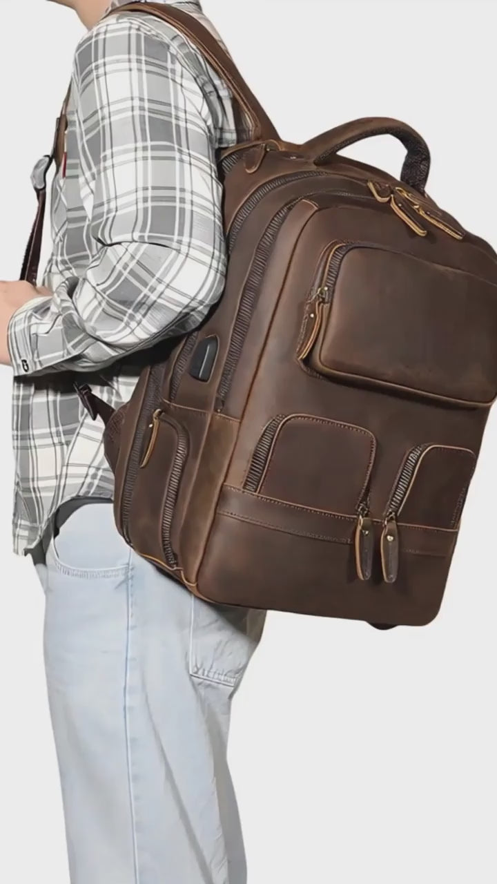 Lederrucksack